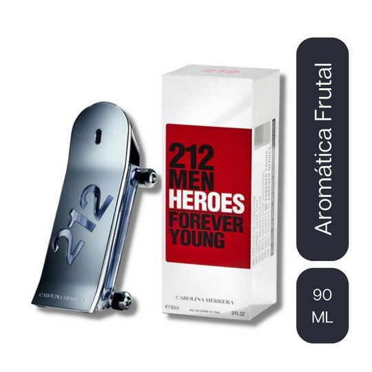 Perfume Carolina Herrera 212 Men Heroes Forever Young Para Hombre EDT