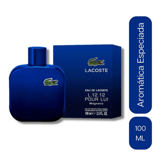 Perfume Lacoste L 12 12 Azul Magnetic Para Hombre EDT