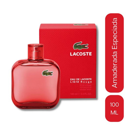 Perfume Lacoste L 12 12 Rouge Red Roja Para Hombre EDT